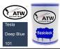 Preview: Tesla, Deep Blue, 101: 500ml Lackdose, von ATW Autoteile West.